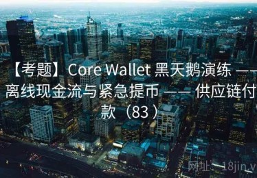 【考题】Core Wallet 黑天鹅演练 —— 离线现金流与紧急提币 —— 供应链付款（83 ）