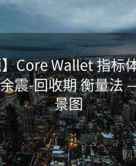 【考题】Core Wallet 指标体系 —— 暴露面-余震-回收期 衡量法 —— ｜全景图