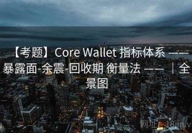 【考题】Core Wallet 指标体系 —— 暴露面-余震-回收期 衡量法 —— ｜全景图