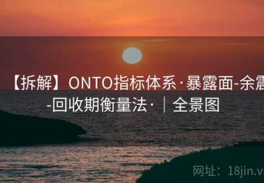 【拆解】ONTO指标体系·暴露面-余震-回收期衡量法·｜全景图