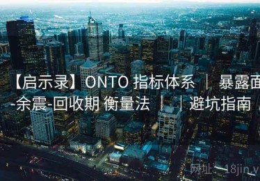 【启示录】ONTO 指标体系 ｜ 暴露面-余震-回收期 衡量法 ｜ ｜避坑指南