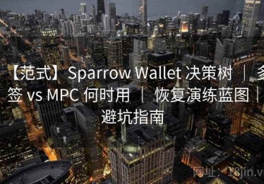 【范式】Sparrow Wallet 决策树 ｜ 多签 vs MPC 何时用 ｜ 恢复演练蓝图｜避坑指南