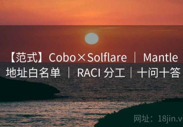 【范式】Cobo×Solflare ｜ Mantle ｜ 地址白名单 ｜ RACI 分工｜十问十答