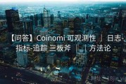 【问答】Coinomi 可观测性 ｜ 日志-指标-追踪 三板斧 ｜ ｜方法论