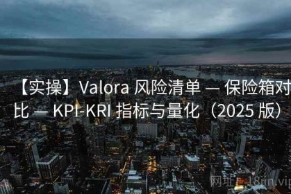 【实操】Valora 风险清单 — 保险箱对比 — KPI-KRI 指标与量化（2025 版）