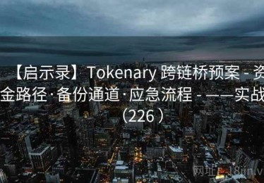 【启示录】Tokenary 跨链桥预案 - 资金路径·备份通道·应急流程 - ——实战（226 ）