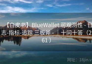 【白皮书】BlueWallet 可观测性 - 日志-指标-追踪 三板斧 - ｜十问十答（261 ）