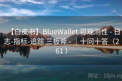 【白皮书】BlueWallet 可观测性 - 日志-指标-追踪 三板斧 - ｜十问十答（261 ）