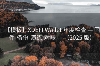 【模板】XDEFI Wallet 年度检查 — 固件-备份-演练-对账 — （2025 版）