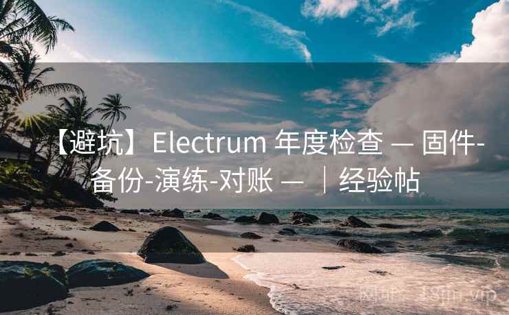 【避坑】Electrum 年度检查 — 固件-备份-演练-对账 — ｜经验帖