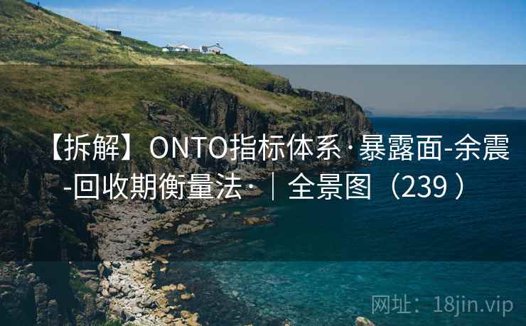 【拆解】ONTO指标体系·暴露面-余震-回收期衡量法·｜全景图（239 ）
