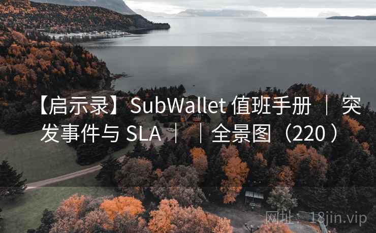 【启示录】SubWallet 值班手册 ｜ 突发事件与 SLA ｜ ｜全景图（220 ）