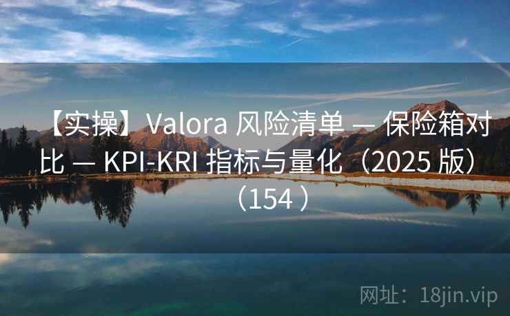 【实操】Valora 风险清单 — 保险箱对比 — KPI-KRI 指标与量化（2025 版）（154 ）