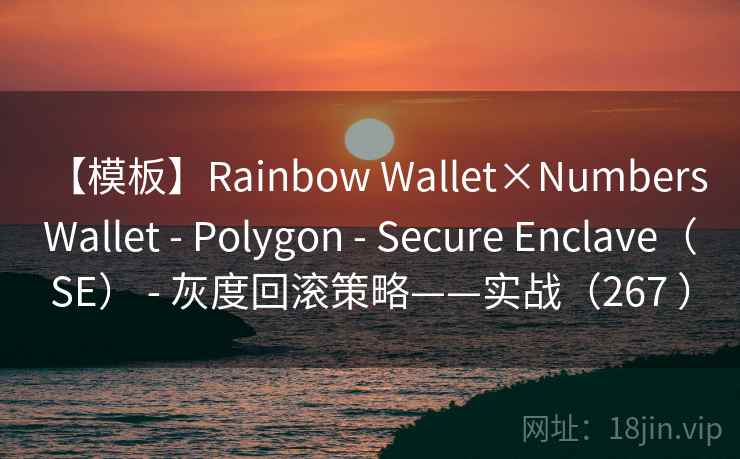 【模板】Rainbow Wallet×Numbers Wallet - Polygon - Secure Enclave（SE） - 灰度回滚策略——实战（267 ）